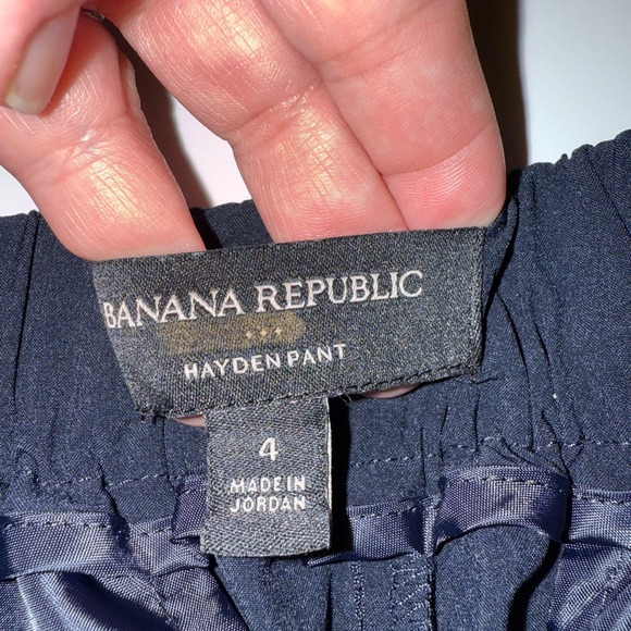 Banana Republic Women’s Hayden Ankle Pants Size 4 Navy Travel - Picture 9 of 9